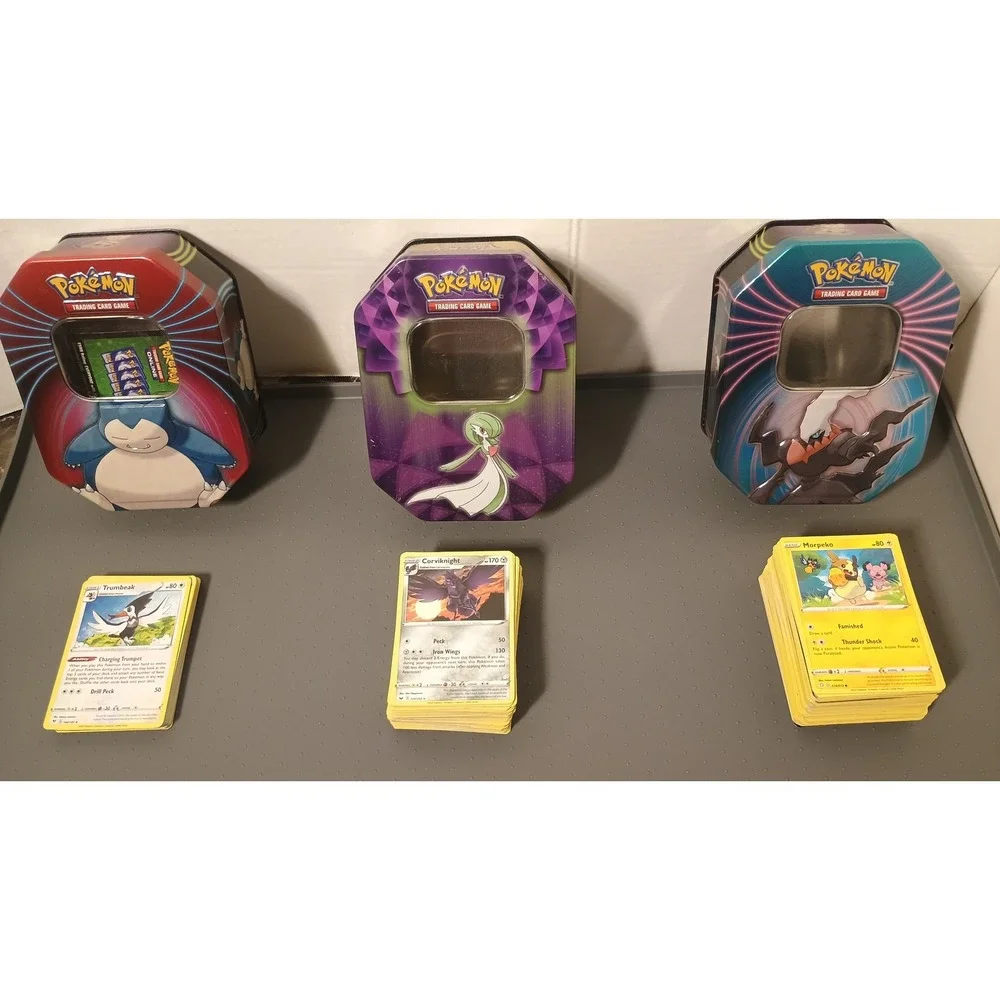 Pokemon Card Lot Unisex OS Multicolored Good Snorlax Gardevoir Darkrai Tins 150+